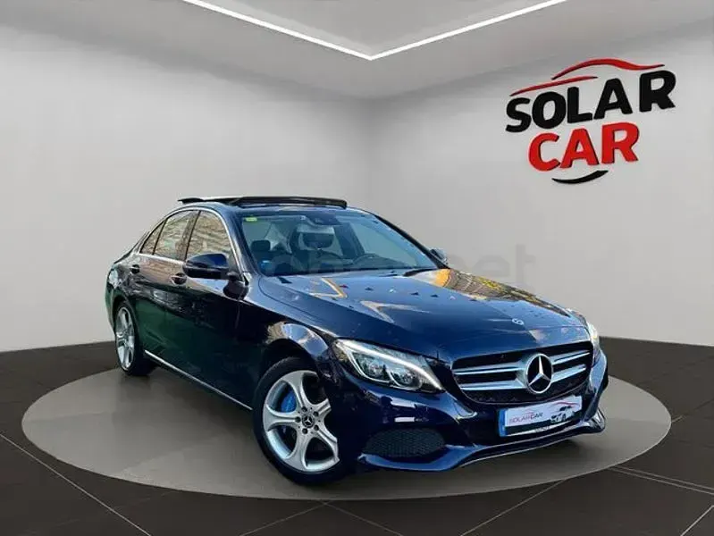 Usado Mercedes C350e 279 CV (205 kW) 2018 Azul Berlina