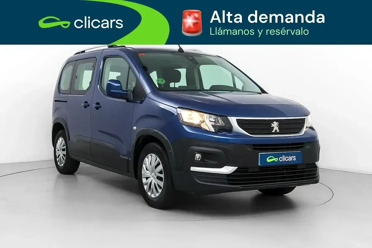 Usado Peugeot Rifter Active 110 CV (80 kW) 2019 Azul Monovolumen