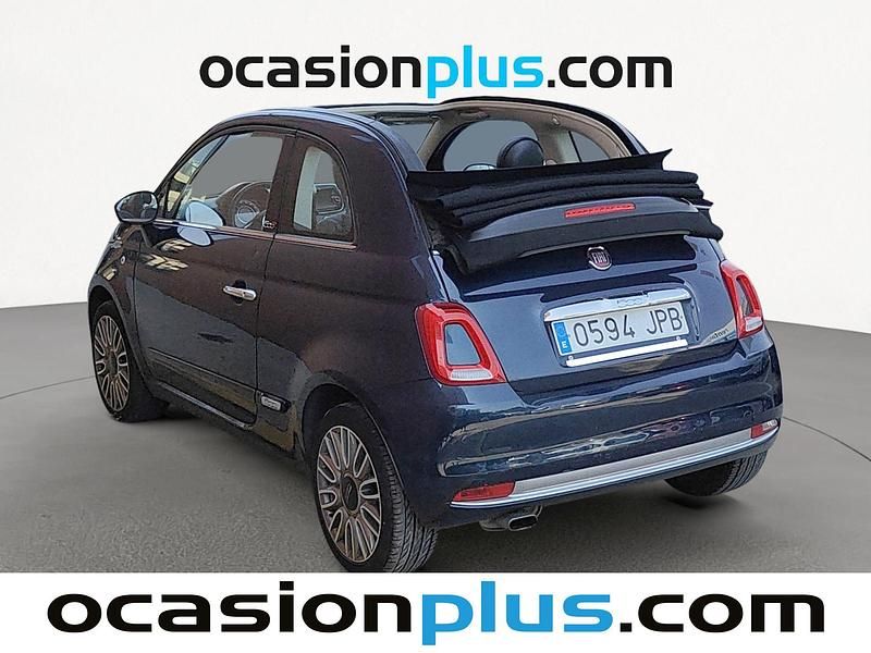 Usado Fiat 500C Lounge 69 CV (50 kW) 2016 Azul Descapotable