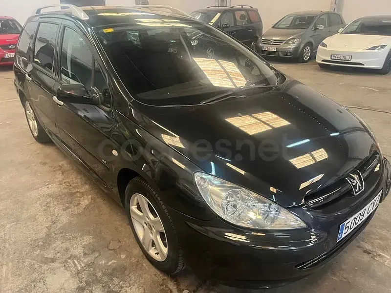 Usado Peugeot 307 110 CV (80 kW) 2004 Negro Familiar