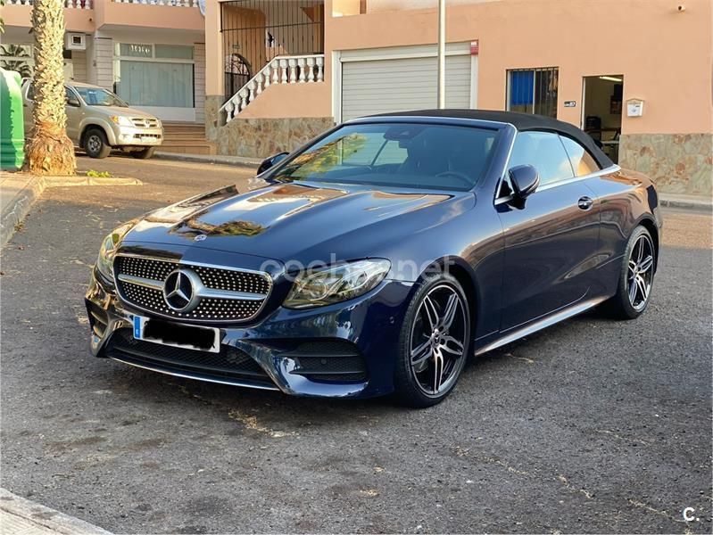 Usado Mercedes E220 194 CV (142 kW) 2019 Azul Descapotable