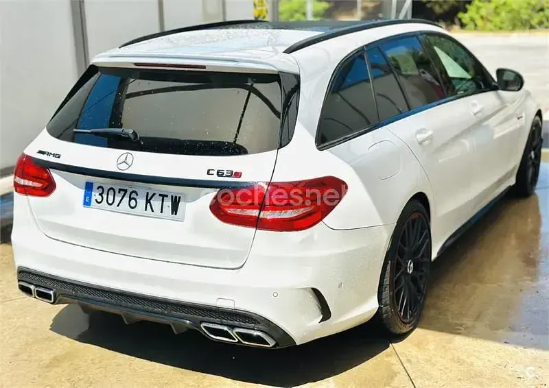 Usado Mercedes C63S AMG AMG 510 CV (375 kW) 2016 Blanco Familiar