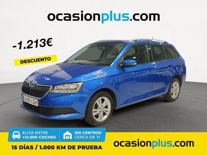 Azul Usado 2020 Skoda Fabia Ambition Familiar | 13.350 € (Un poco caro) - Imagen 1/4