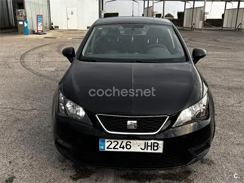 Usado Seat Ibiza Reference 95 CV (69 kW) 2015 Negro Berlina