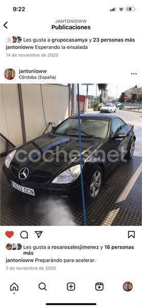 Negro Usado 2004 Mercedes SLK200 Descapotable | 11.900 € (Precio justo) - Imagen 1/4