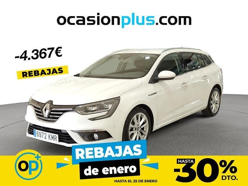 Blanco Usado 2018 Renault Mégane GrandTour Zen Familiar | 14.200 € (Precio justo) - Imagen 1/4