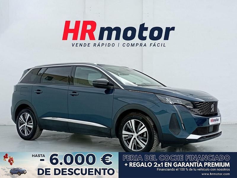 Azul Usado 2022 Peugeot 5008 Allure Monovolumen | 21.990 € (Un poco caro) - Imagen 1/4