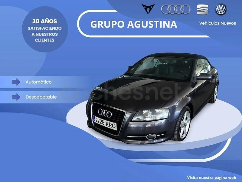 Usado Audi A3 Cabriolet Ambition 140 CV (102 kW) 2010 Gris / plata Descapotable