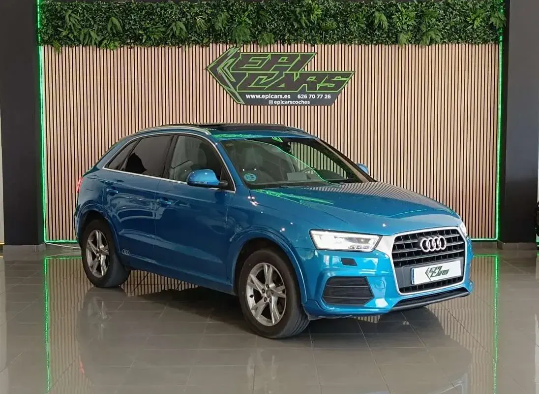 Usado Audi Q3 150 CV (110 kW) 2015 Azul SUV