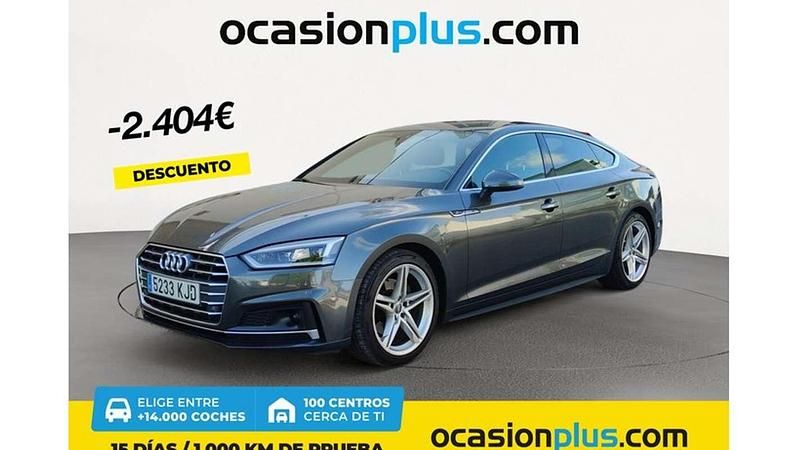Gris Usado 2018 Audi A5 Sportback Sport Berlina | 24.046 € (Buen precio) - Imagen 1/4