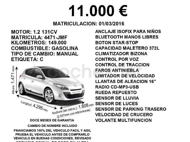 Usado Renault Mégane IV Intens 130 CV (95 kW) 2016 Blanco Berlina