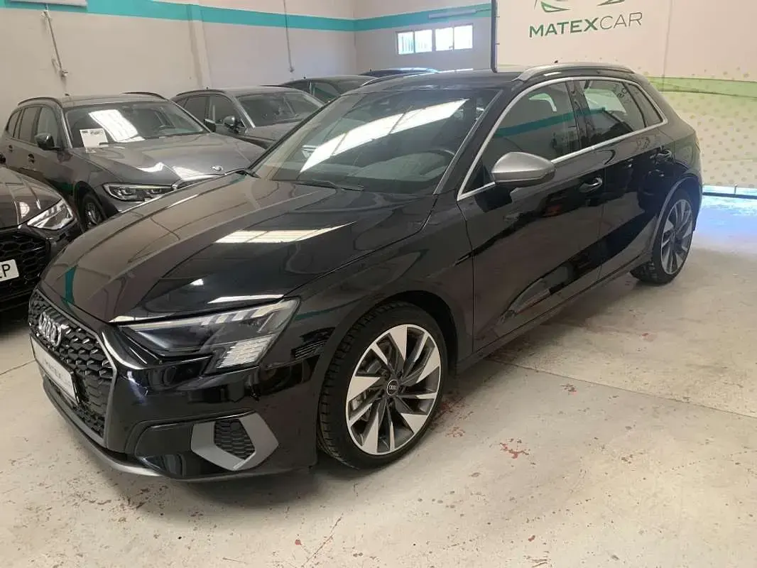 Usado Audi A3 Sportback S-Line 150 CV (110 kW) 2021 Negro Utilitario