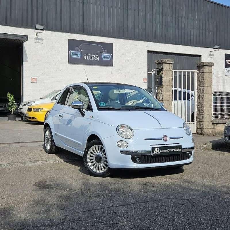Usado Fiat 500 Lounge 69 CV (50 kW) 2008 Azul Utilitario