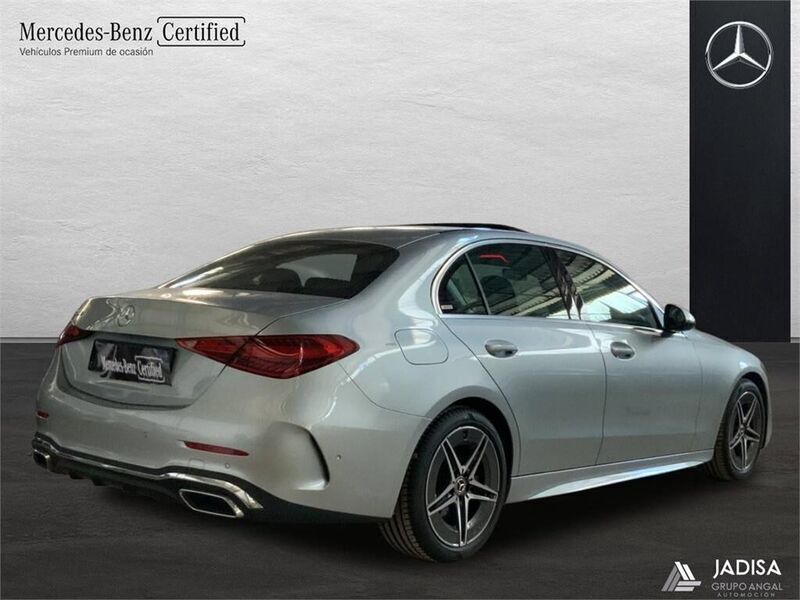 Usado Mercedes C220 AMG line 200 CV (147 kW) 2021 Gris Berlina