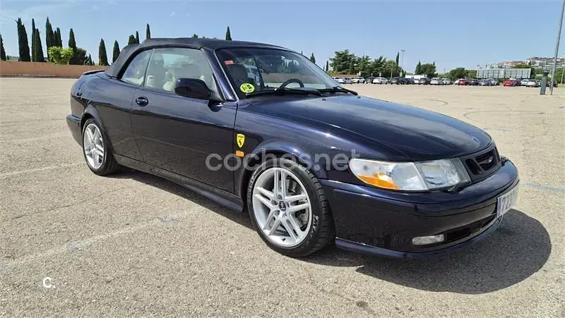 Usado Saab 9-3 150 CV (110 kW) 2001 Azul Descapotable