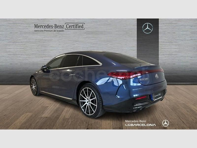 Usado Mercedes EQS580 AMG line 400 kW (544 CV) 2022 Azul Berlina