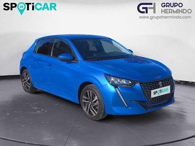 Usado Peugeot 208 Allure 100 CV (73 kW) 2021 Azul Utilitario