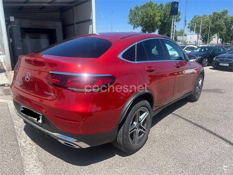 Usado Mercedes GLC220 194 CV (142 kW) 2021 Rojo Coupe
