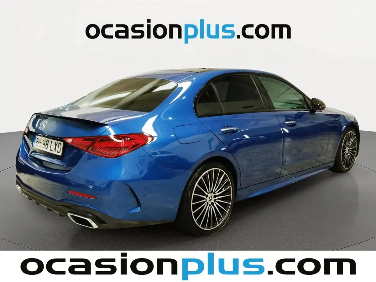 Usado Mercedes C200 AMG 204 CV (150 kW) 2022 Azul Coupe