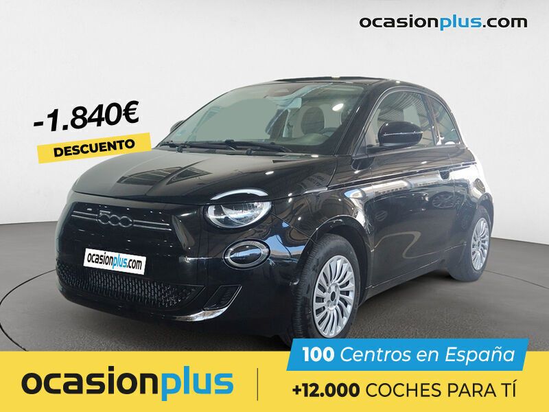 Negro Usado 2022 Fiat 500e Icon Utilitario | 14.400 € (Precio justo) - Imagen 1/4