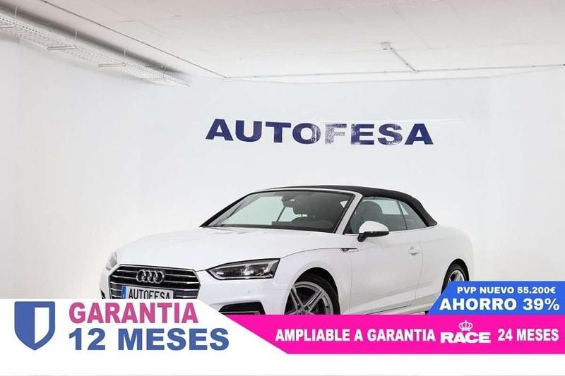 Usado Audi A5 S-Line 190 CV (139 kW) 2018 Blanco Descapotable