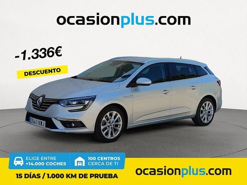Gris Usado 2019 Renault Mégane GrandTour Zen Familiar | 14.700 € (Precio justo) - Imagen 1/4