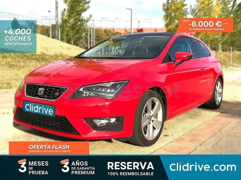 Usado Seat Leon I-Tech 125 CV (91 kW) 2014 Rojo Berlina