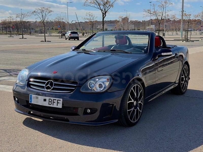 Usado Mercedes SLK200 163 CV (119 kW) 2001 Azul Descapotable