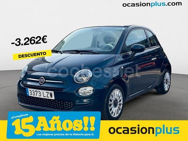 Azul Usado 2022 Fiat 500C Dolcevita Descapotable | 10.700 € (Precio justo) - Imagen 1/4