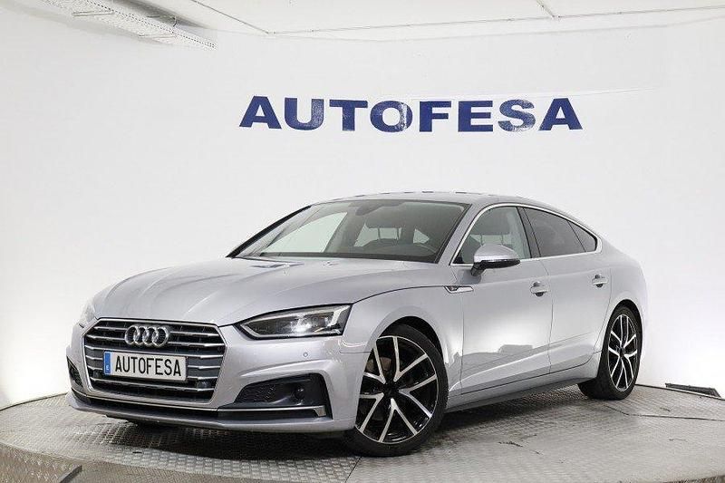 Plateado Usado 2019 Audi A5 Sportback S-Line Berlina | 25.900 € (Precio justo) - Imagen 1/4