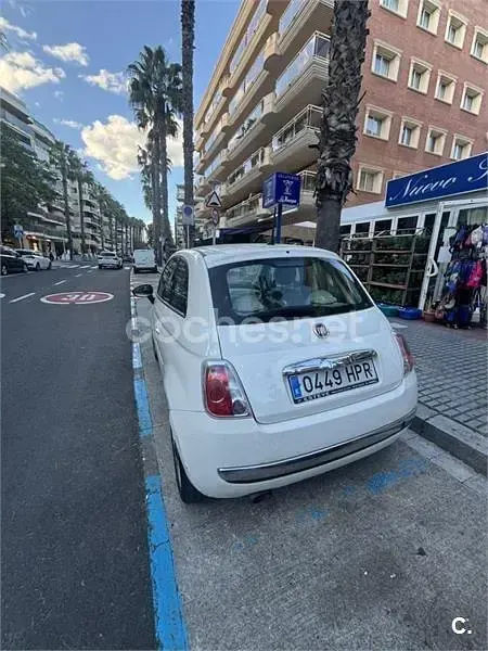Usado Fiat 500 Lounge 69 CV (50 kW) 2013 Blanco Berlina