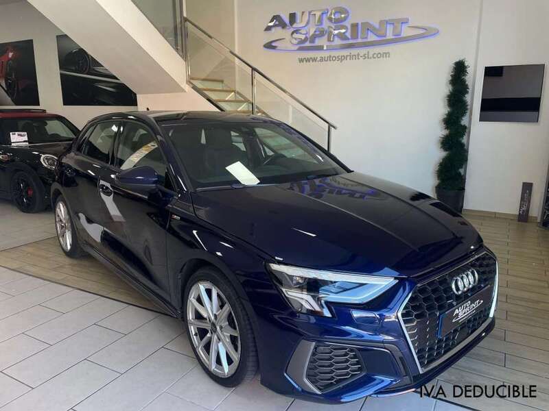 Azul Usado 2021 Audi A3 Sportback S-Line Utilitario | 27.990 € (Un poco caro) - Imagen 1/4