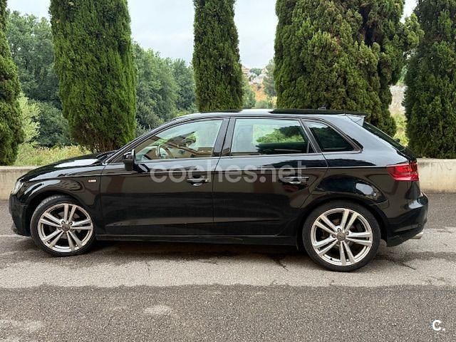 Negro Usado 2014 Audi A3 Sportback S-Line Berlina | 8999 € (Super precio) - Imagen 1/4