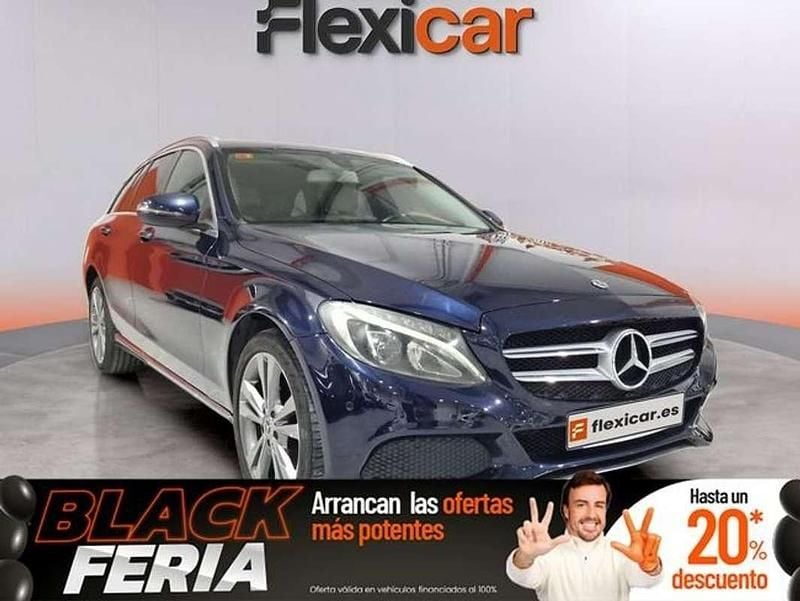 Usado Mercedes C220 170 CV (125 kW) 2017 Azul Familiar