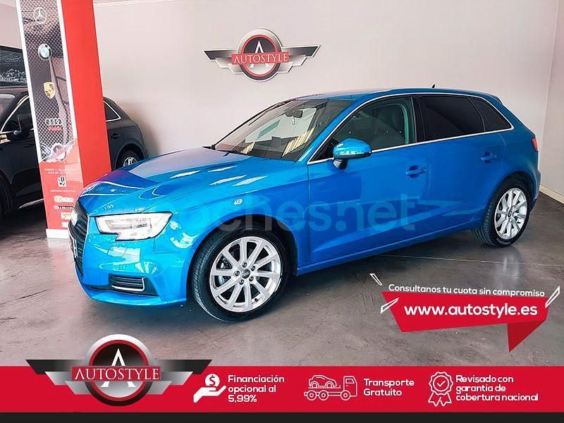 Azul Usado 2019 Audi A3 Sportback Design Berlina | 16.990 € (Buen precio) - Imagen 1/4