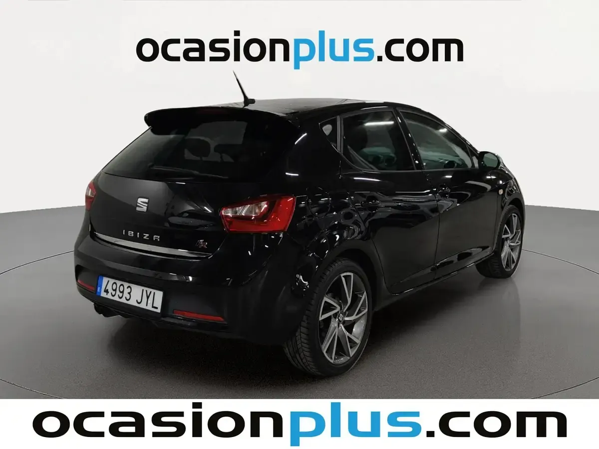 Usado Seat Ibiza FR 150 CV (110 kW) 2017 Negro Utilitario