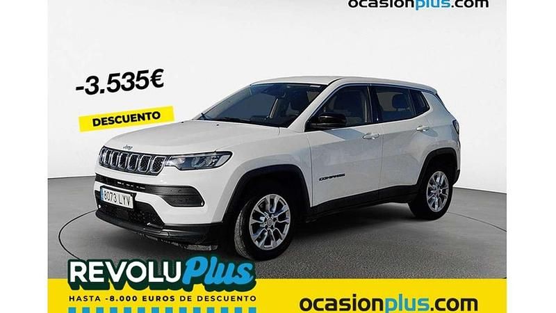 Blanco Usado 2022 Jeep Compass Longitude SUV | 19.455 € (Precio justo) - Imagen 1/4
