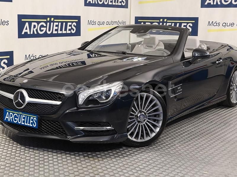 Negro Usado 2014 Mercedes SL500 AMG line Descapotable | 54.800 € - Imagen 1/4