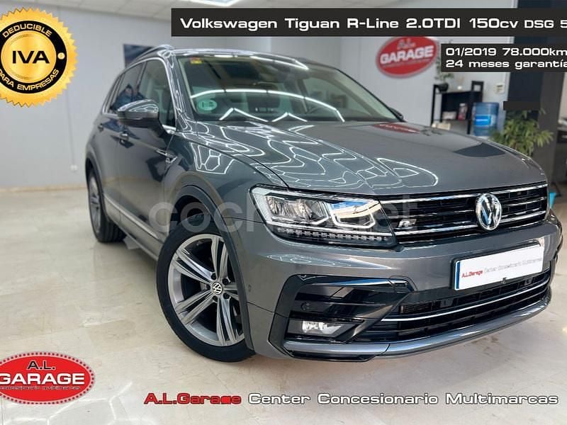 Gris / plata Usado 2019 VW Tiguan Sportline SUV | 25.490 € (Precio justo) - Imagen 1/4
