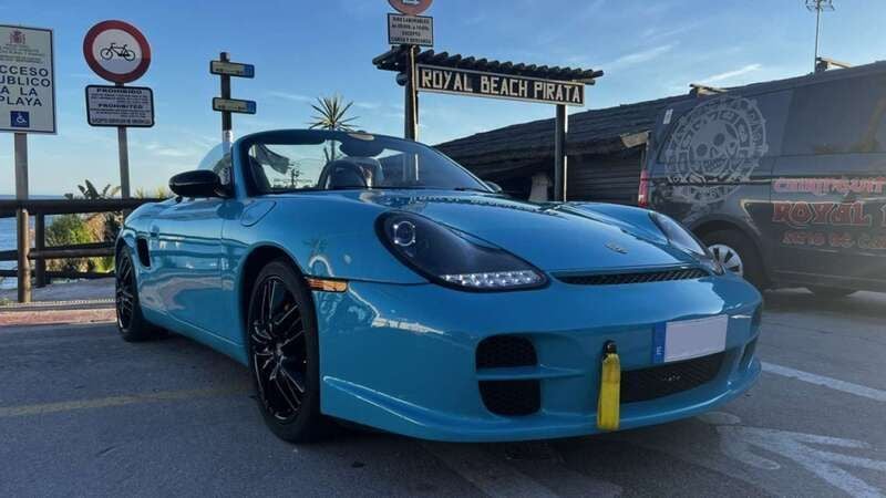 Usado Porsche Boxster 220 CV (161 kW) 2000 Azul Descapotable