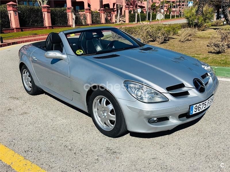 Usado Mercedes SLK200 163 CV (119 kW) 2005 Gris / plata Descapotable