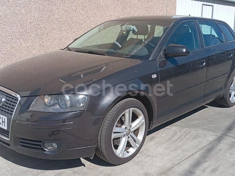 Negro Usado 2008 Audi A3 Sportback Ambiente Berlina | 5800 € (Buen precio) - Imagen 1/4