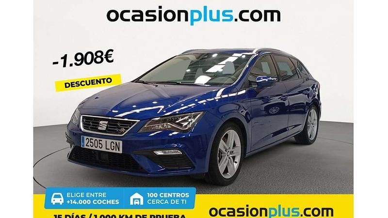 Azul Usado 2020 Seat Leon ST FR Familiar | 19.082 € (Precio justo) - Imagen 1/4