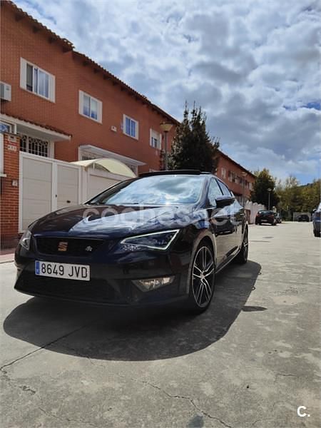 Usado Seat Leon FR 150 CV (110 kW) 2016 Negro Berlina