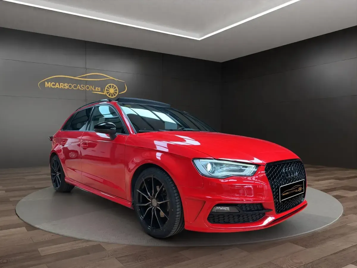 Usado Audi A3 S-Line 184 CV (135 kW) 2014 Rojo Berlina