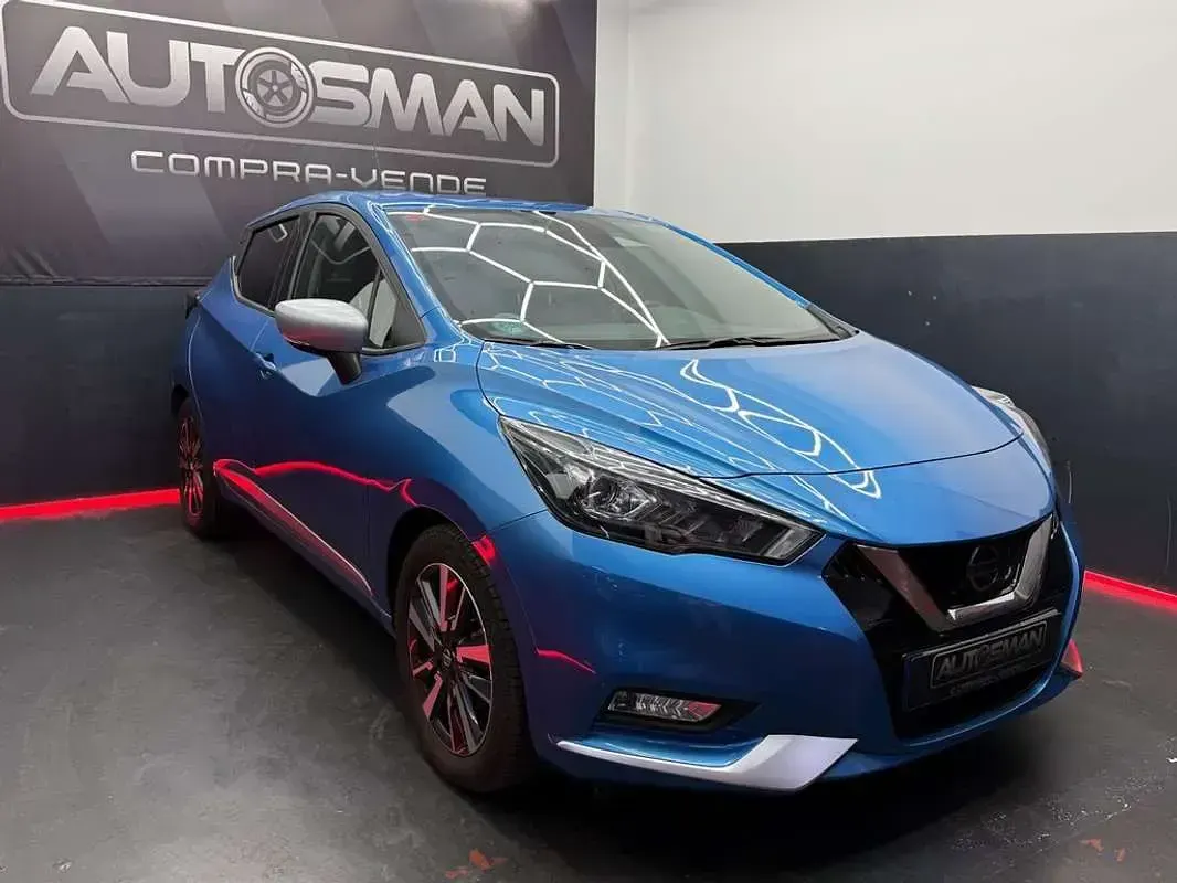 Usado Nissan Micra Tekna 92 CV (67 kW) 2021 Azul Utilitario