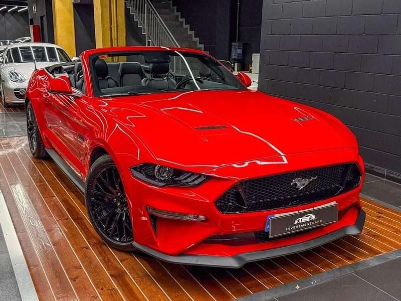 Rojo Usado 2019 Ford Mustang GT Convertible Descapotable | 44.900 € (Precio justo) - Imagen 1/4