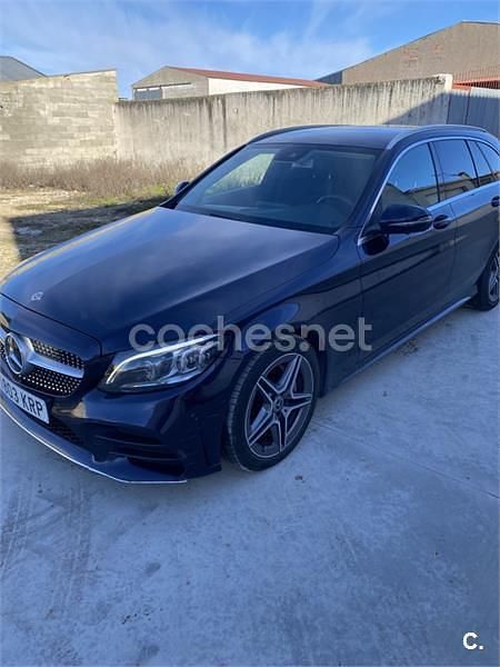 Usado Mercedes C220 170 CV (125 kW) 2018 Azul Familiar