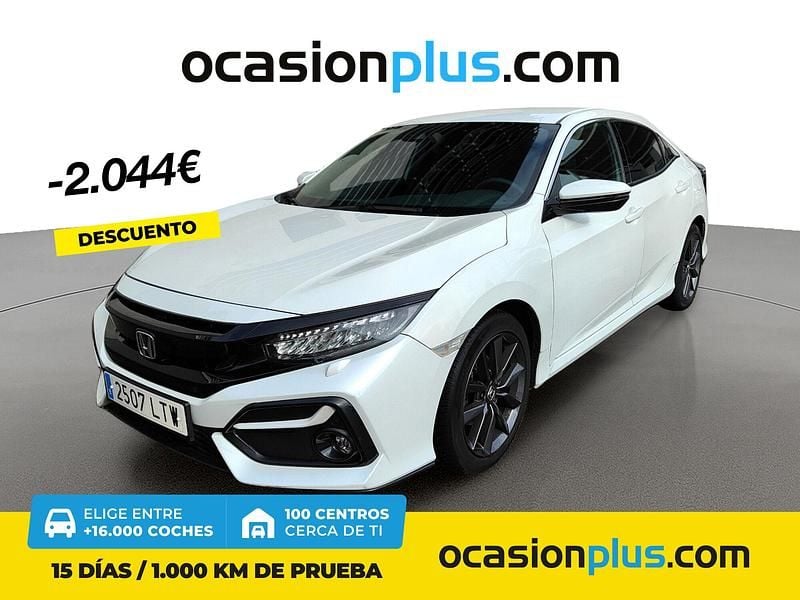 Blanco Usado 2021 Honda Civic Elegance Berlina | 22.490 € (Precio justo) - Imagen 1/4