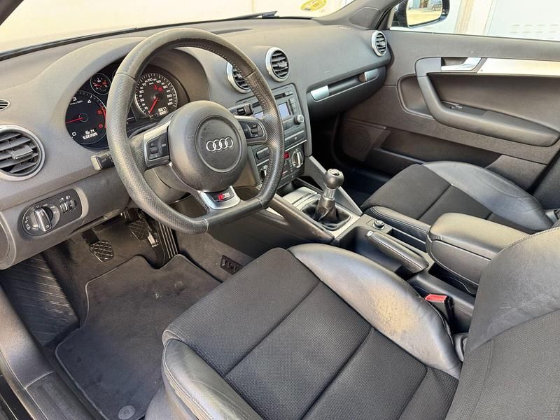 Usado Audi A3 S-Line 140 CV (102 kW) 2008 Negro Utilitario